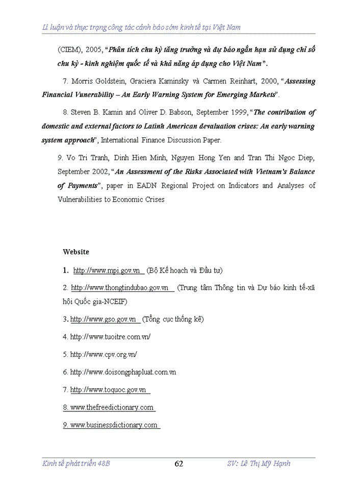 image for page Lí luọ̃n và thực trạng công tác cảnh báo sớm kinh tờ́ tại Viợ̀t Nam