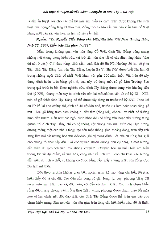 image for page Giá trị lịch sử văn húa của những di tớch mà em đó đi trong đợt đi thực tế