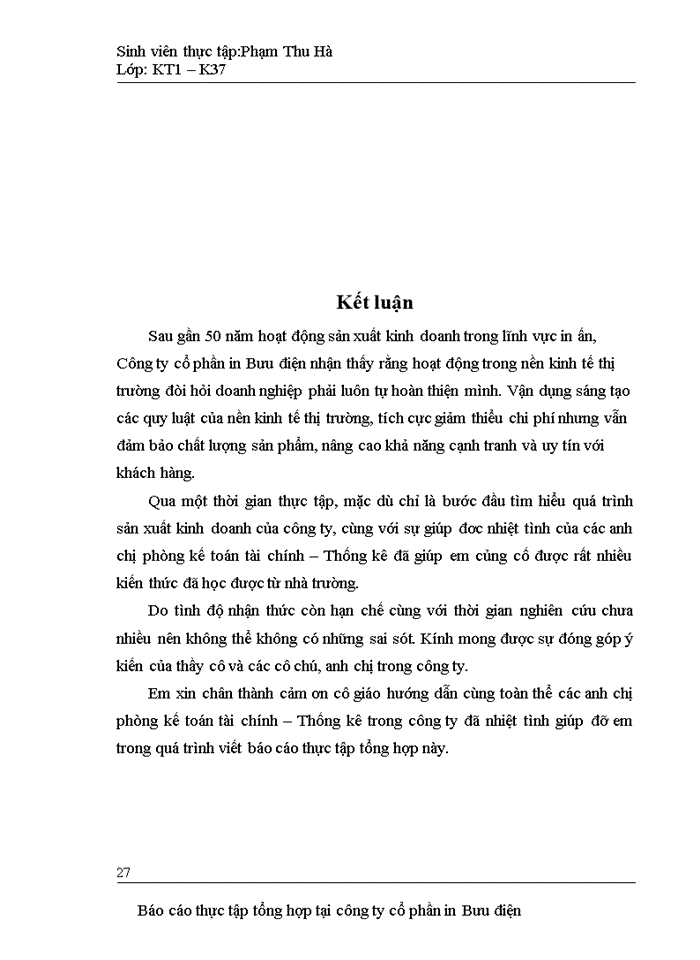 image for page Báo cỏo Tổng quan về công ty cổ phần in Bưu điện