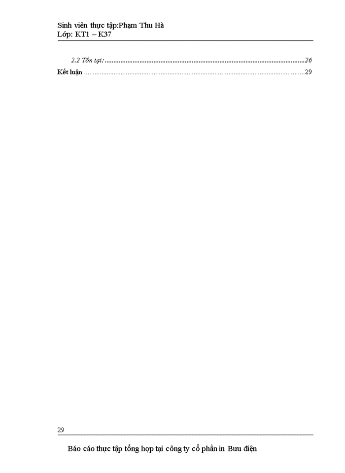 image for page Báo cỏo Tổng quan về công ty cổ phần in Bưu điện