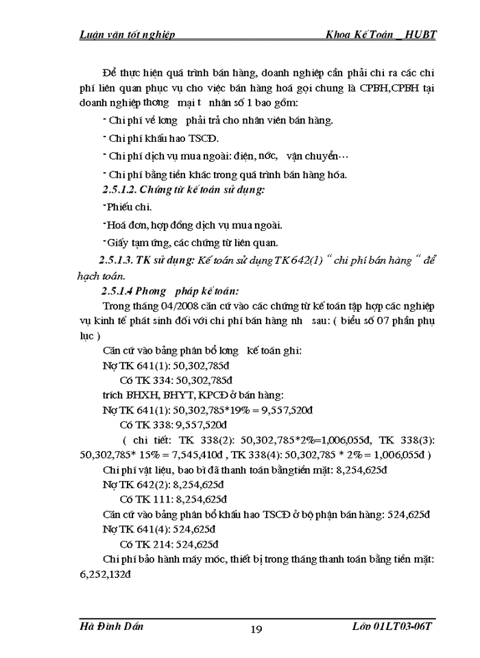 image for page Kế Toán Bán Hàng Và Xác Định Kết Quả Bán Hàng tại doanh nghiệp thương mại tư nhân số 1