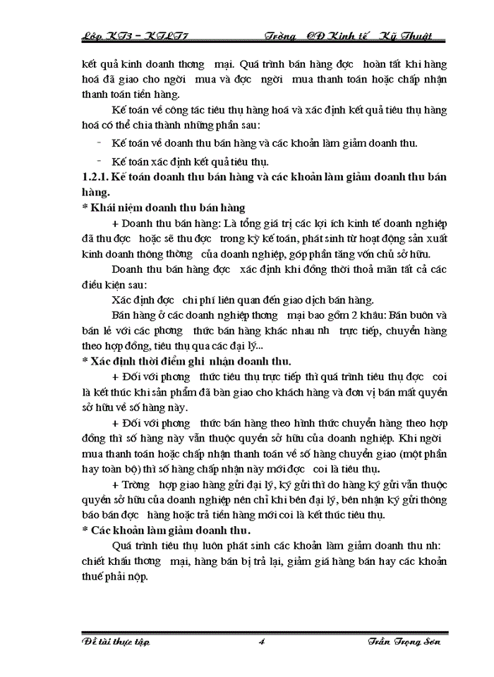 image for page Tổ chức kế toán bán hàng và xác định kết quả bán hàng ở Công ty công ty Cổ phần Mediamart VN