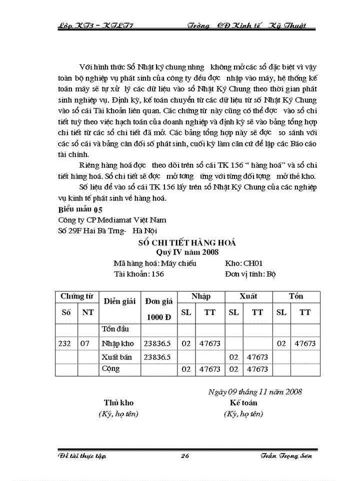 image for page Tổ chức kế toán bán hàng và xác định kết quả bán hàng ở Công ty công ty Cổ phần Mediamart VN