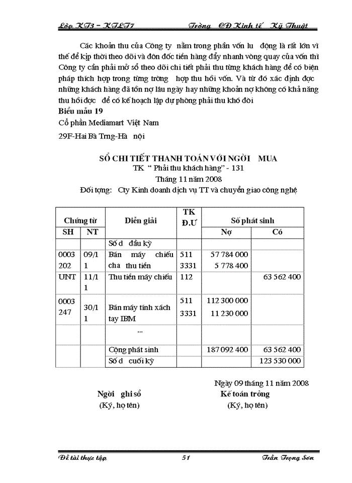 image for page Tổ chức kế toán bán hàng và xác định kết quả bán hàng ở Công ty công ty Cổ phần Mediamart VN