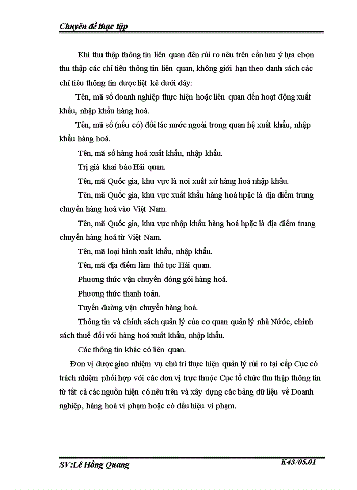 image for page Quản lý rủi ro trong thủ tục hải quan đối với hàng hoỏ xuất khẩu nhập khẩu thương mại tại Chi cục Hải quan Bắc Hà Nội