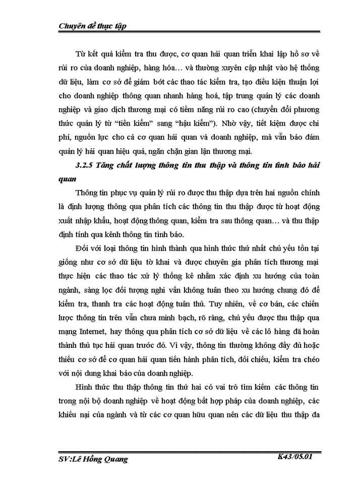 image for page Quản lý rủi ro trong thủ tục hải quan đối với hàng hoỏ xuất khẩu nhập khẩu thương mại tại Chi cục Hải quan Bắc Hà Nội