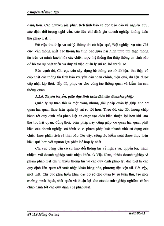 image for page Quản lý rủi ro trong thủ tục hải quan đối với hàng hoỏ xuất khẩu nhập khẩu thương mại tại Chi cục Hải quan Bắc Hà Nội