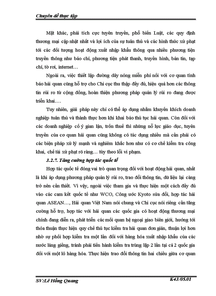 image for page Quản lý rủi ro trong thủ tục hải quan đối với hàng hoỏ xuất khẩu nhập khẩu thương mại tại Chi cục Hải quan Bắc Hà Nội
