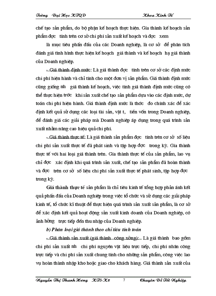 image for page Công tác Kế toán tập hợp chi phớ sản xuất và tớnh giá thành sản phẩm tại công ty Cổ phần Cơ khớ và Xõy lắp số 7