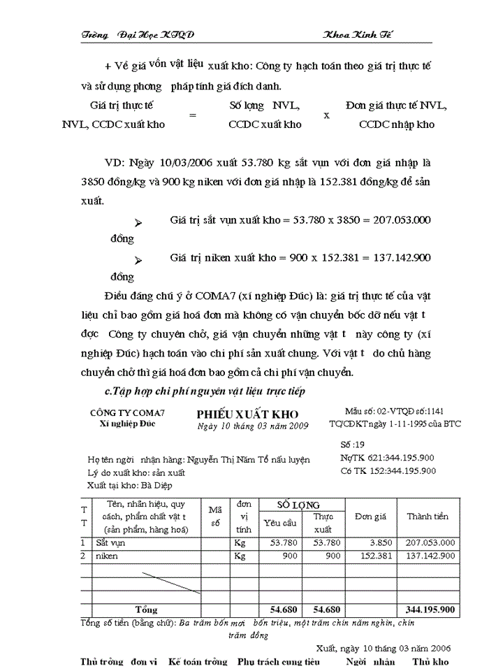 image for page Công tác Kế toán tập hợp chi phớ sản xuất và tớnh giá thành sản phẩm tại công ty Cổ phần Cơ khớ và Xõy lắp số 7