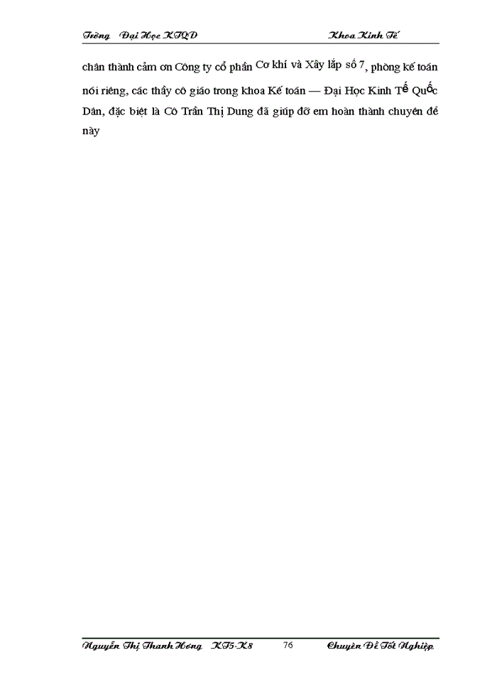 image for page Công tác Kế toán tập hợp chi phớ sản xuất và tớnh giá thành sản phẩm tại công ty Cổ phần Cơ khớ và Xõy lắp số 7