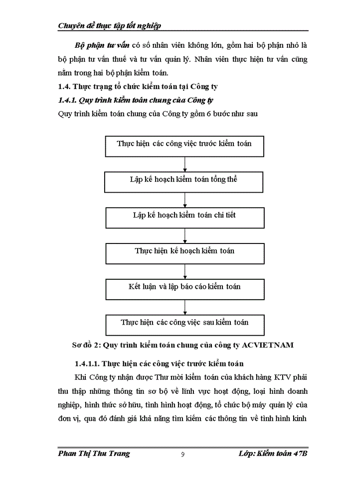 image for page Quy trỡnh kiểm toán doanh thu và khoản mục phải thu khách hàng trong kiểm toán BCTC do công ty trách nhiệm hữu hạn Tài chính và Kiểm toán Việt Nam thực hiện