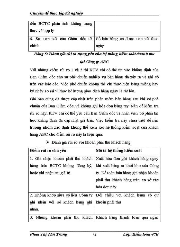 image for page Quy trỡnh kiểm toán doanh thu và khoản mục phải thu khách hàng trong kiểm toán BCTC do công ty trách nhiệm hữu hạn Tài chính và Kiểm toán Việt Nam thực hiện