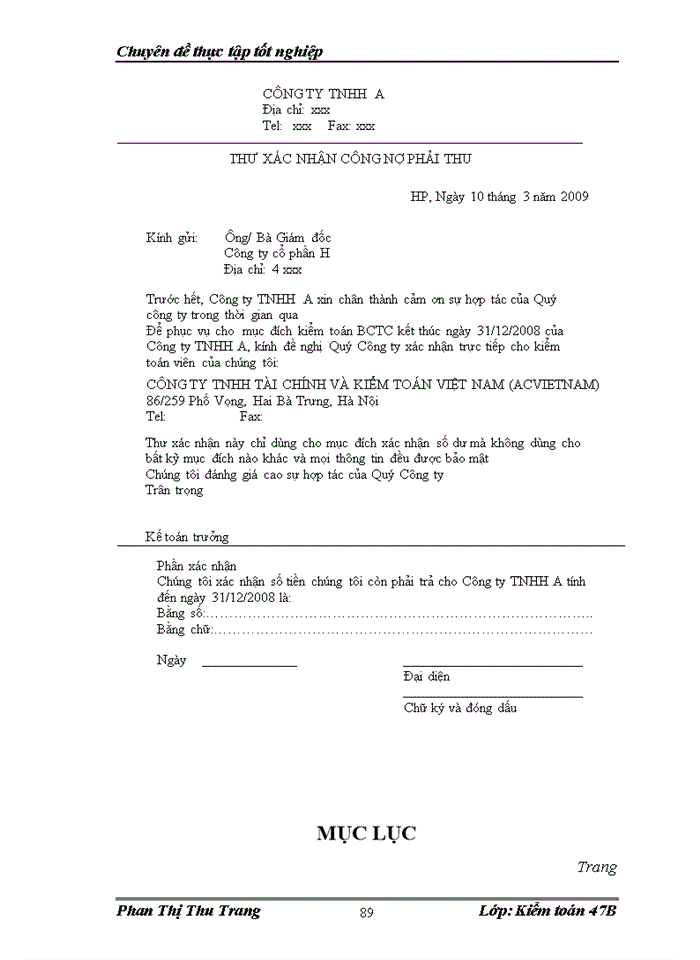 image for page Quy trỡnh kiểm toán doanh thu và khoản mục phải thu khách hàng trong kiểm toán BCTC do công ty trách nhiệm hữu hạn Tài chính và Kiểm toán Việt Nam thực hiện