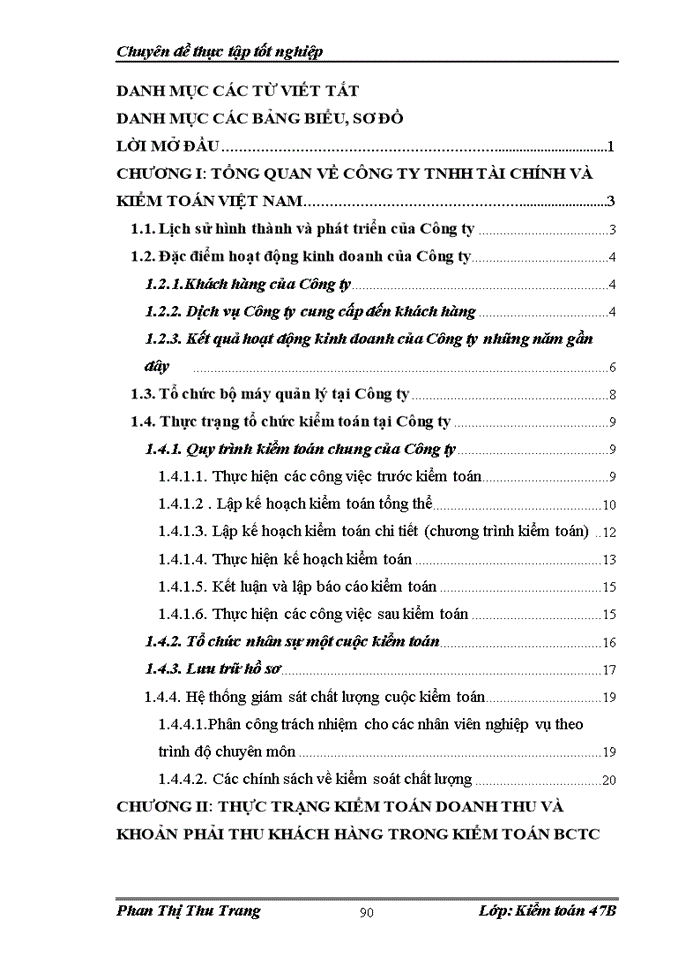 image for page Quy trỡnh kiểm toán doanh thu và khoản mục phải thu khách hàng trong kiểm toán BCTC do công ty trách nhiệm hữu hạn Tài chính và Kiểm toán Việt Nam thực hiện