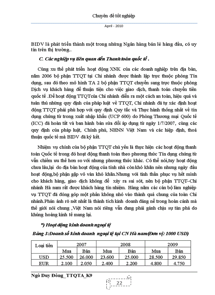 image for page Thực trạng và giải pháp nhằm mở rộng phát triển và hạn chờ́ rủi ro trong hoạt động thanh toán tín dụng chứng từ tại ngân hàng Đầu tư và phát triển tỉnh Hà Nam