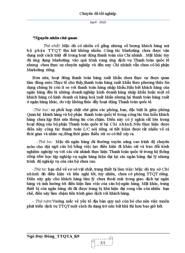 image for page Thực trạng và giải pháp nhằm mở rộng phát triển và hạn chờ́ rủi ro trong hoạt động thanh toán tín dụng chứng từ tại ngân hàng Đầu tư và phát triển tỉnh Hà Nam