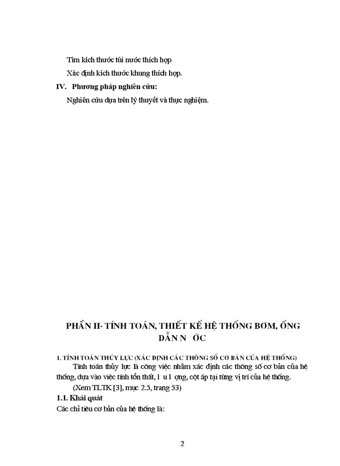 image for page Tính toán thiết kế hệ thống bơm ống dẫn nước