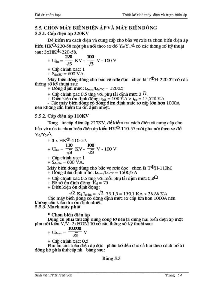 image for page Thiết kế phần điện cho nhà máy nhiệt điện Công suất 240MW