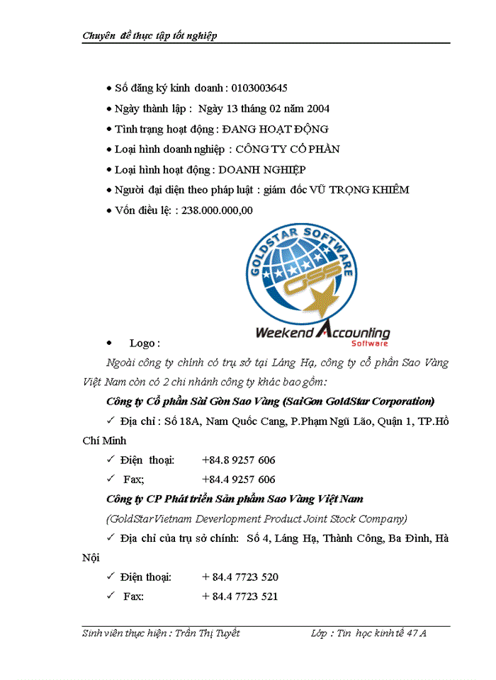 image for page THS Xõy dựng hệ thống thụng tin quản lý khách hàng tại công ty cổ phần Sao vàng Việt Nam