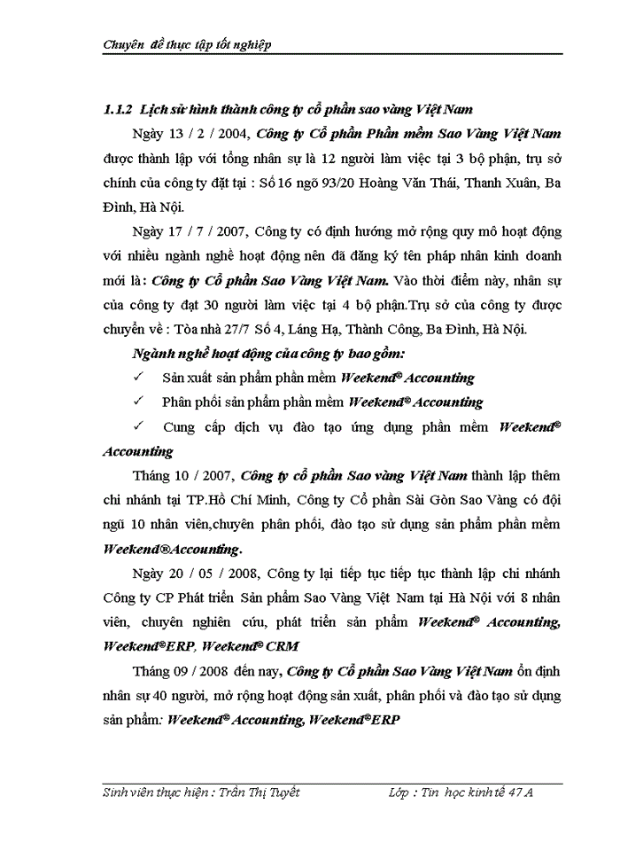 image for page THS Xõy dựng hệ thống thụng tin quản lý khách hàng tại công ty cổ phần Sao vàng Việt Nam