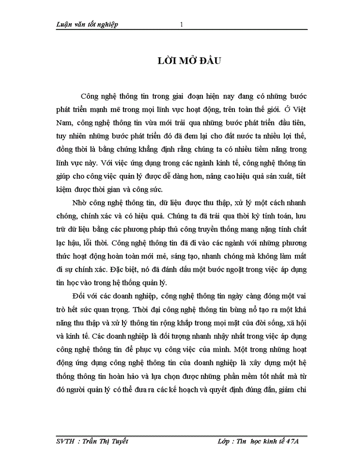 image for page THS Xừy dựng hệ thống thụng tin quản lý khách hàng tại công ty cổ phần Sao vàng Việt Nam