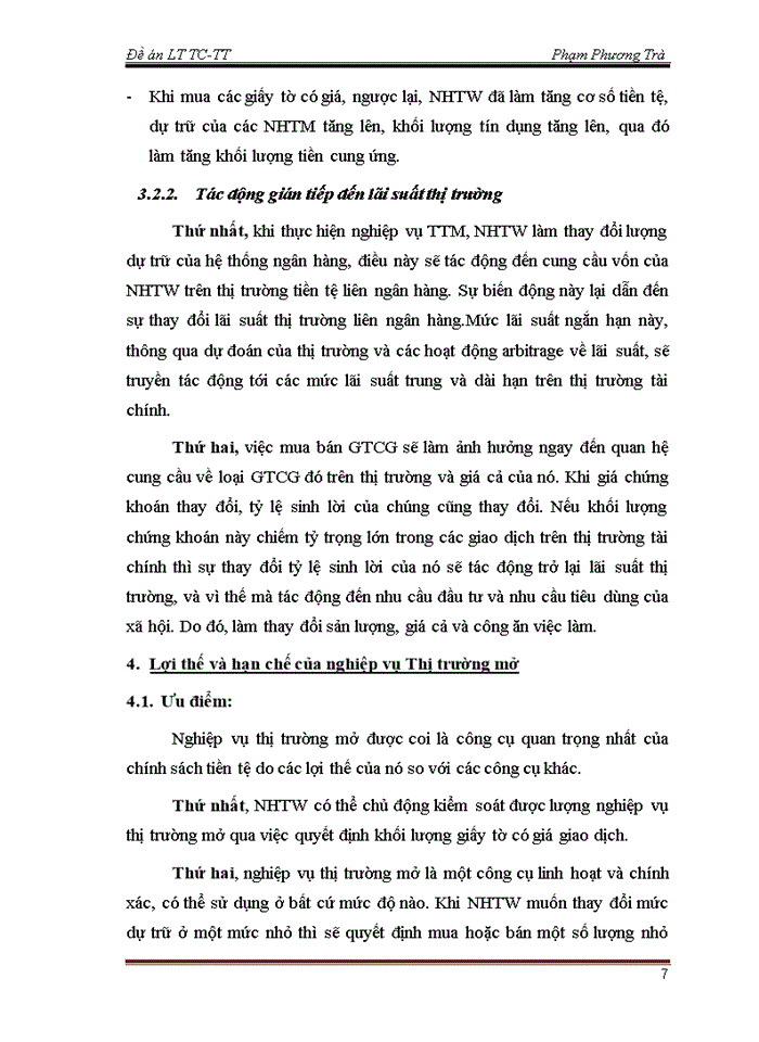 image for page Nghiệp vụ thị trường mở và thực trạng hoạt động nghiệp vụ thị trường mở tại Việt Nam