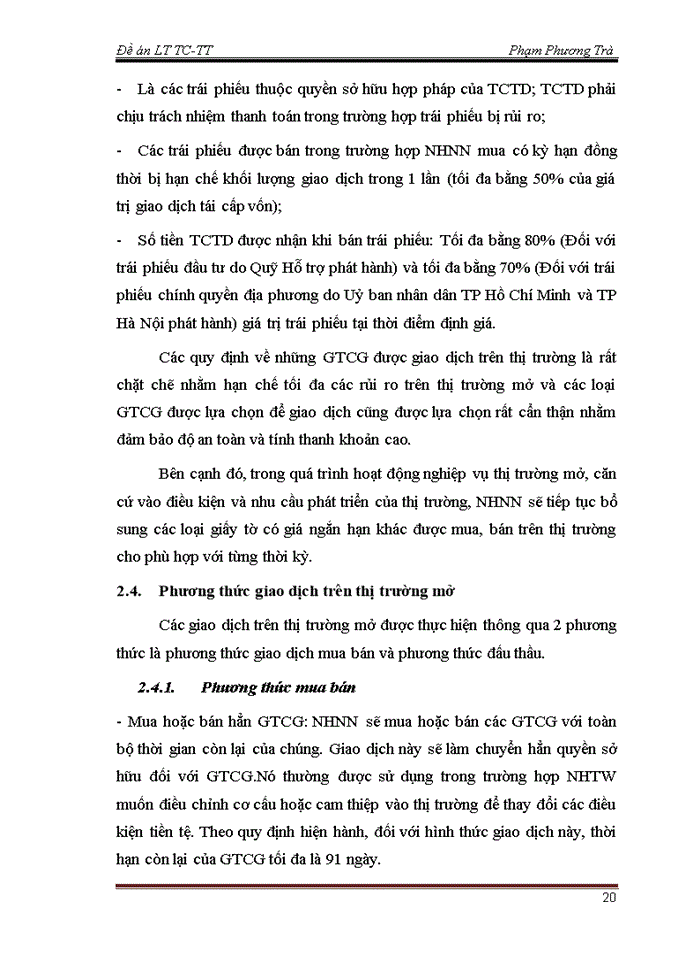 image for page Nghiệp vụ thị trường mở và thực trạng hoạt động nghiệp vụ thị trường mở tại Việt Nam