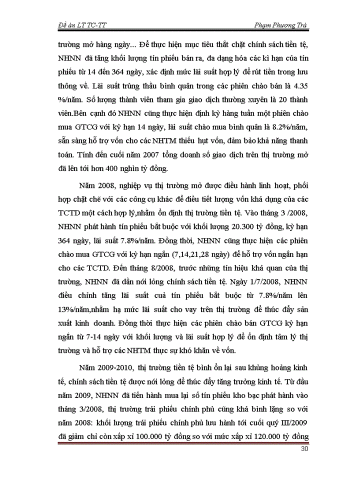 image for page Nghiệp vụ thị trường mở và thực trạng hoạt động nghiệp vụ thị trường mở tại Việt Nam