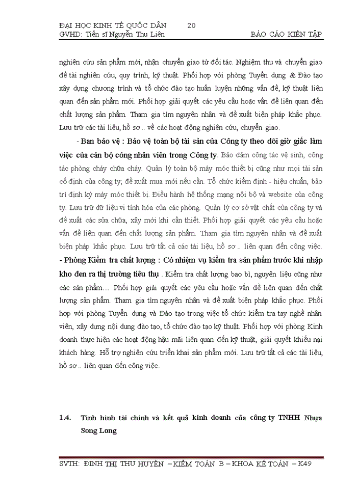 image for page THS Tụ̉ chức bụ̣ máy kờ́ toán và hợ̀ thụ́ng kờ́ toán tại công ty trách nhiệm hữu hạn Nhựa Song Long