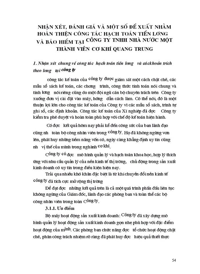 image for page Hạch toán tiền lương và các khoản trớch theo lương tại công ty trách nhiệm hữu hạn nhà nước một thành viên cơ khớ Quang Trung