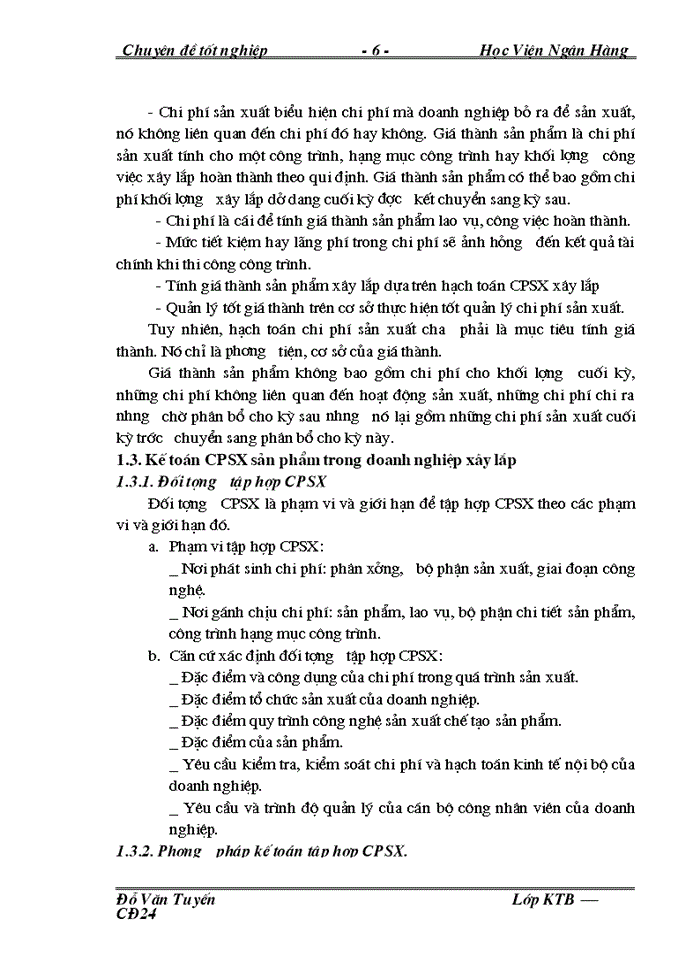 image for page Hoàn thiện công tác Kế toán tập hợp chi phớ sản xuất và tớnh giá thành sản phẩm xõy lắp