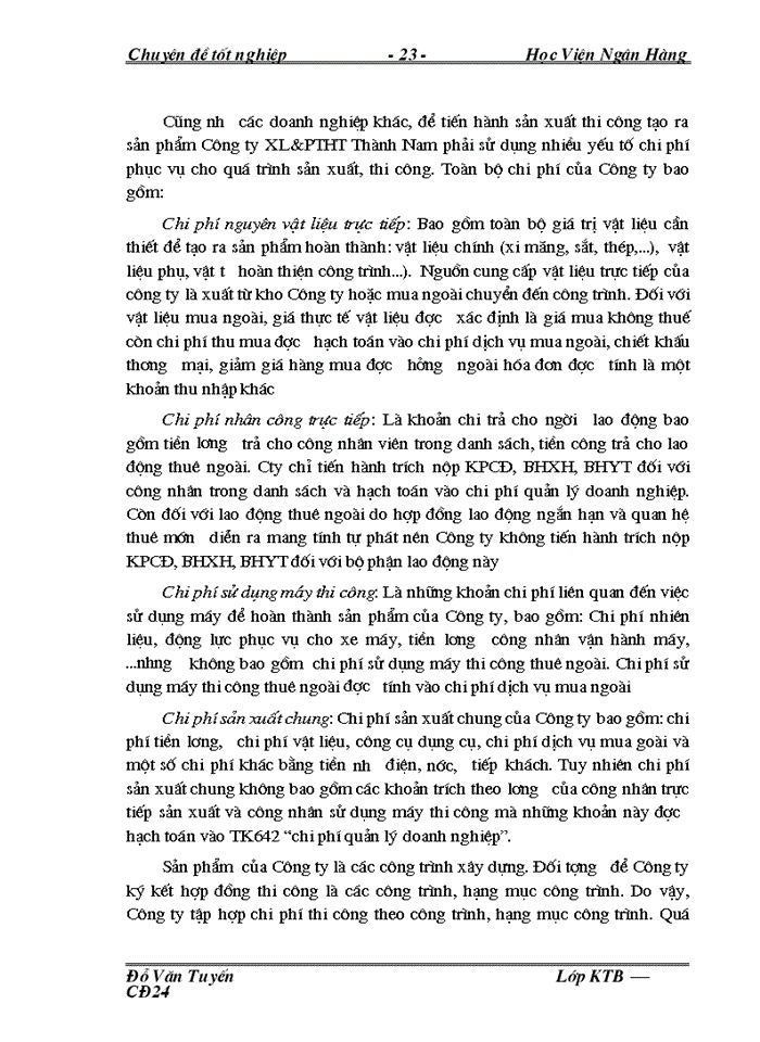 image for page Hoàn thiện công tác Kế toán tập hợp chi phớ sản xuất và tớnh giá thành sản phẩm xõy lắp