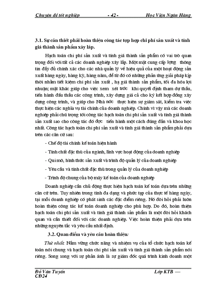 image for page Hoàn thiện công tác Kế toán tập hợp chi phớ sản xuất và tớnh giá thành sản phẩm xõy lắp