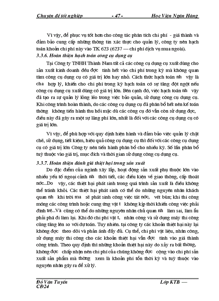 image for page Hoàn thiện công tác Kế toán tập hợp chi phớ sản xuất và tớnh giá thành sản phẩm xõy lắp