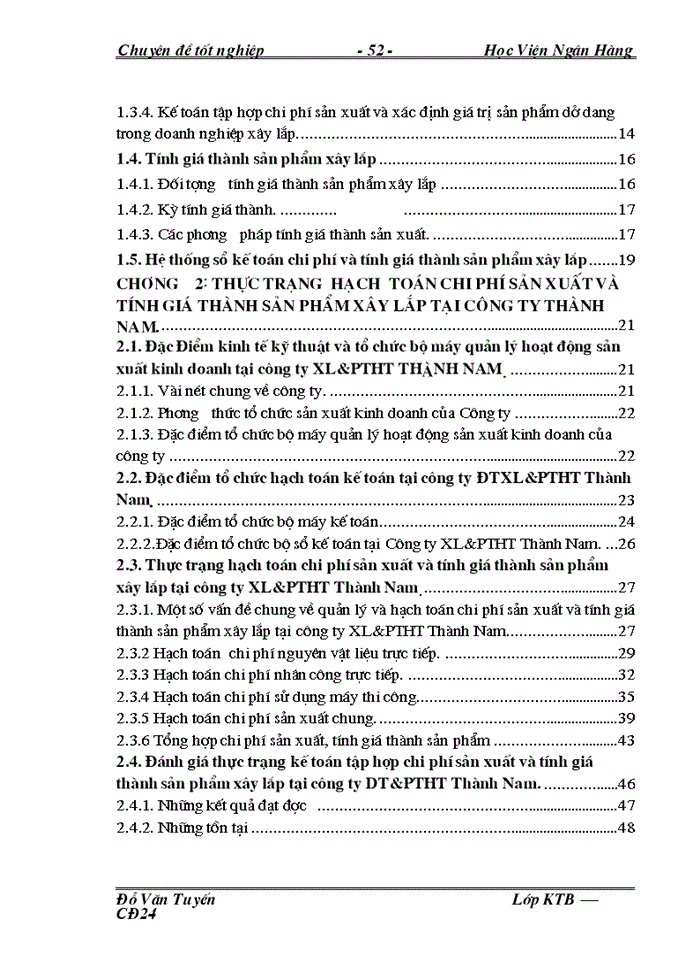 image for page Hoàn thiện công tác Kế toán tập hợp chi phớ sản xuất và tớnh giá thành sản phẩm xõy lắp