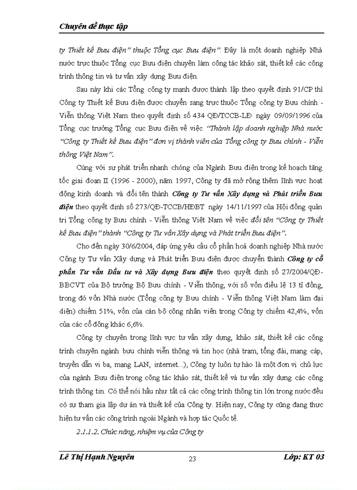 image for page Lập và phừn tớch báo cỏo tài chính tại công ty cổ phần Tư vấn Đầu tư và Xừy dựng Bưu điện