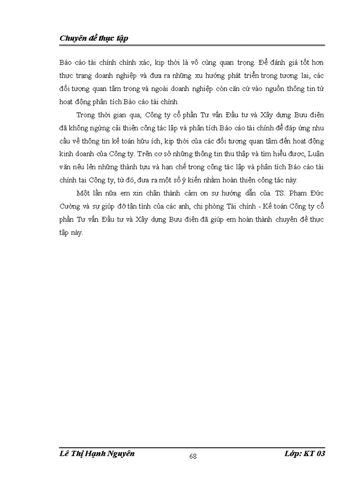 image for page Lập và phừn tớch báo cỏo tài chính tại công ty cổ phần Tư vấn Đầu tư và Xừy dựng Bưu điện