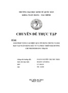 GIẢI PHÁP NÂNG CAO HIỆU QUẢ TÍN DỤNG TRUNG VÀ DÀI HẠN TẠI NGÂN HÀNG ĐẦU TƯ VÀ PHÁT TRIỂN HẢI DƯƠNG CHI NHÁNH HOÀNG THẠCH