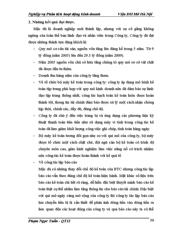 image for page Báo cáo công ty trách nhiệm hữu hạn Đầu Tư và phát triển công nghệ Thỏi Dương