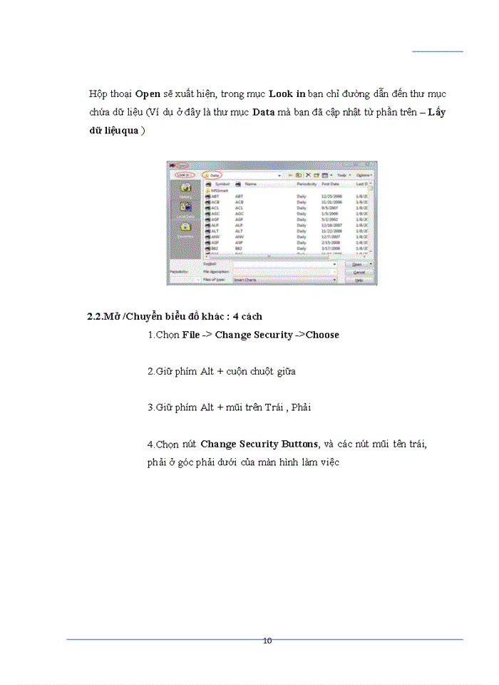 image for page SỬ DỤNG PHẦN MỀM METASTOCK ĐỂ PHÂN TÍCH MÃ CHỨNG KHOÁN VCB