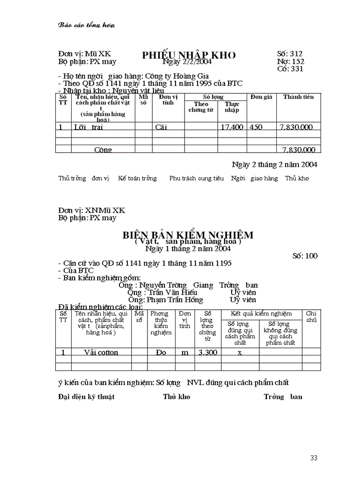 image for page Tổ chức Kế toán Nguyờn vật liệu tại công ty Dệt 8-3