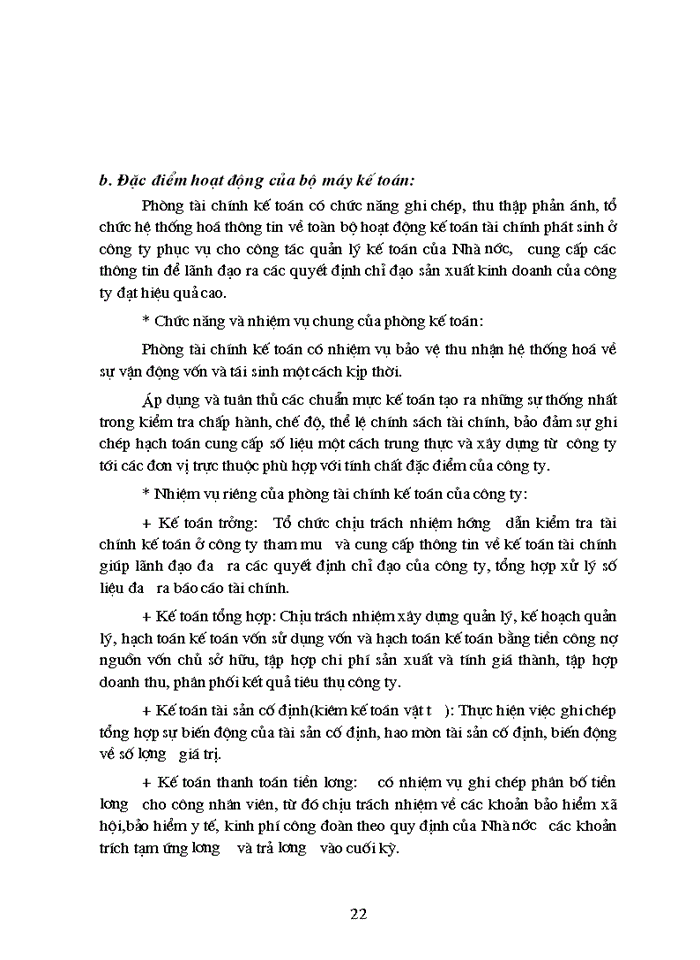 image for page Báo cáo Thực Trạng Tổ Chức Kế toán Trong Một Kỳ Của Doanh Nghiệp