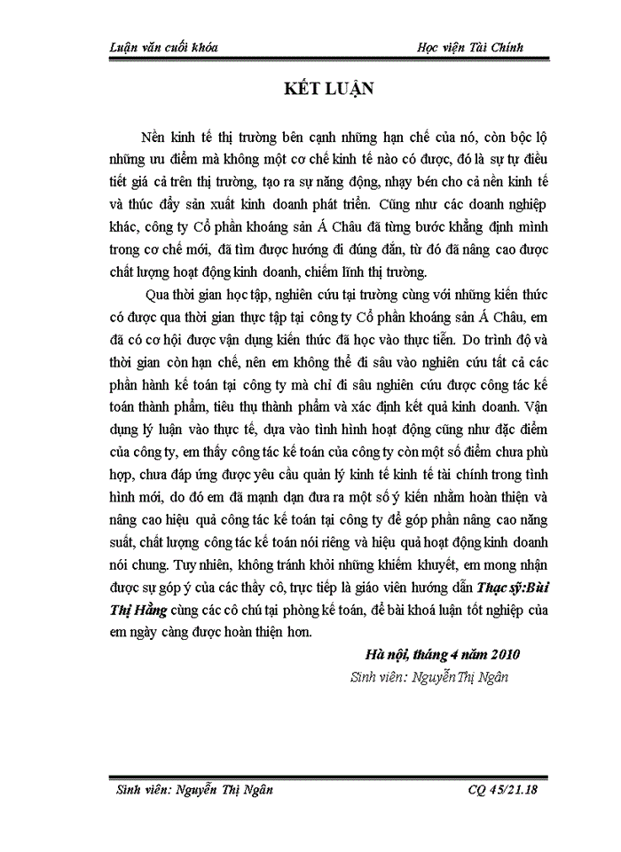 image for page Tổ chức kế toán thành phẩm tiêu thụ thành phẩm và xác định kết quả kinh doanh tại công ty Cổ phần Khoáng sản Á Châu