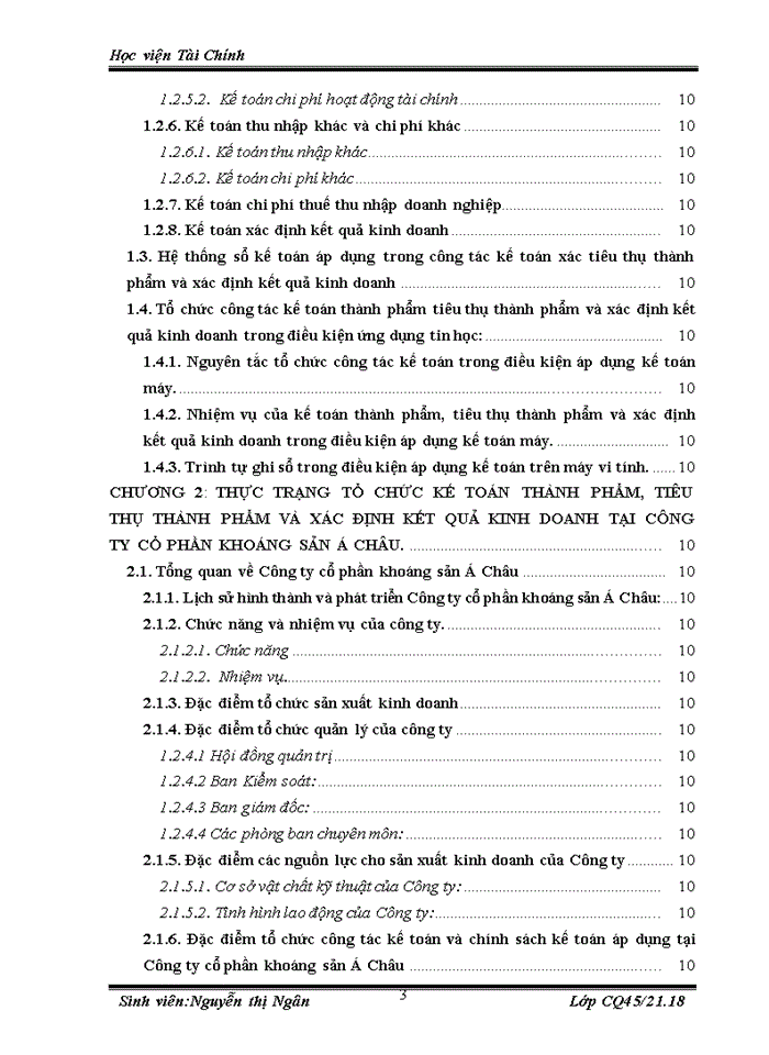 image for page Tổ chức kế toán thành phẩm tiêu thụ thành phẩm và xác định kết quả kinh doanh tại công ty Cổ phần Khoáng sản Á Châu