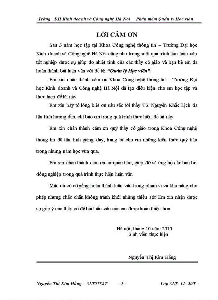 Quản lý Học viên