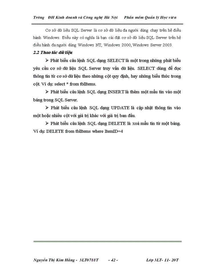 image for page Quản lý Học viên