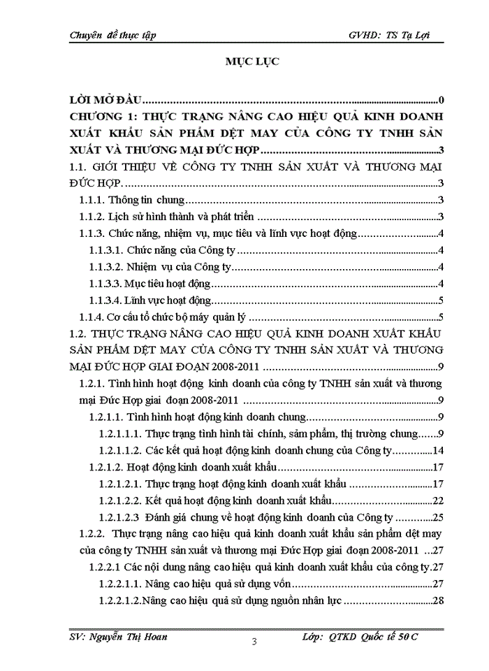 Giải pháp nõng cao hiệu quả sử dụng vốn lưu động của công ty Trách nhiệm hữu hạn Tiờn Lõm