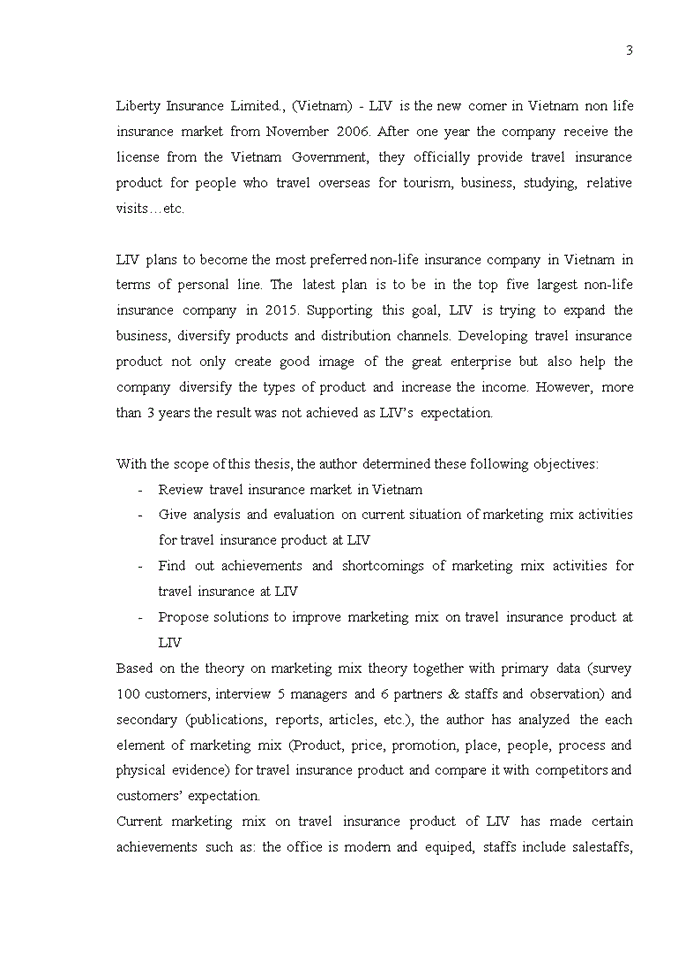 image for page THEORETICAL BACKGROUND ON MAKETTING MIX FOR TRAVEL INSURANCE tiếng anh