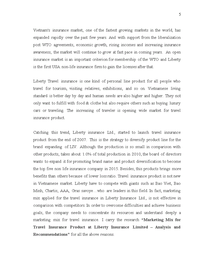 image for page THEORETICAL BACKGROUND ON MAKETTING MIX FOR TRAVEL INSURANCE tiếng anh